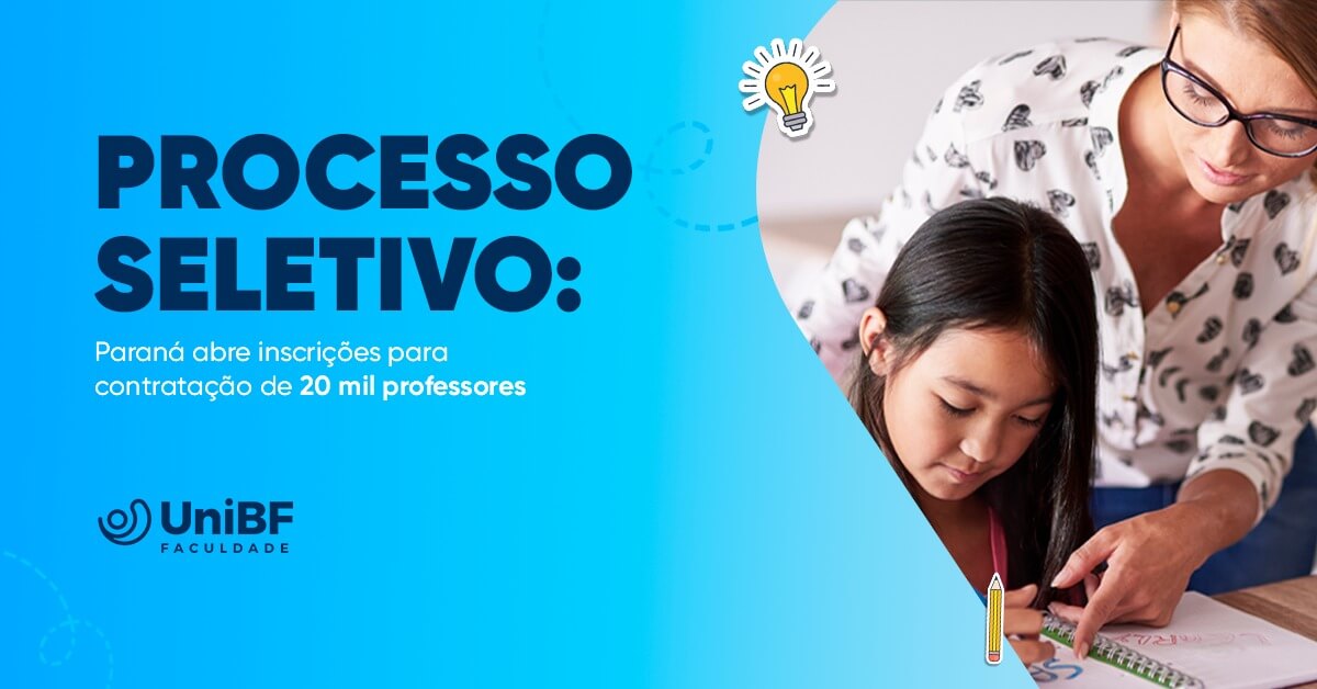 Processo Seletivo: Paraná abre inscrições para contratação de 20 mil professores